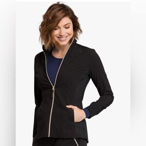 Scrub Jacket- Black Cherokee Statement Warm Up- Medium